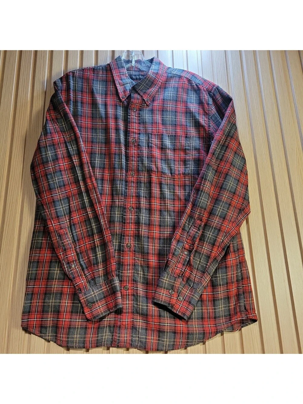 Banana Republic Men's M Flannel Long Sleeve Plaid Button-Up Shirt